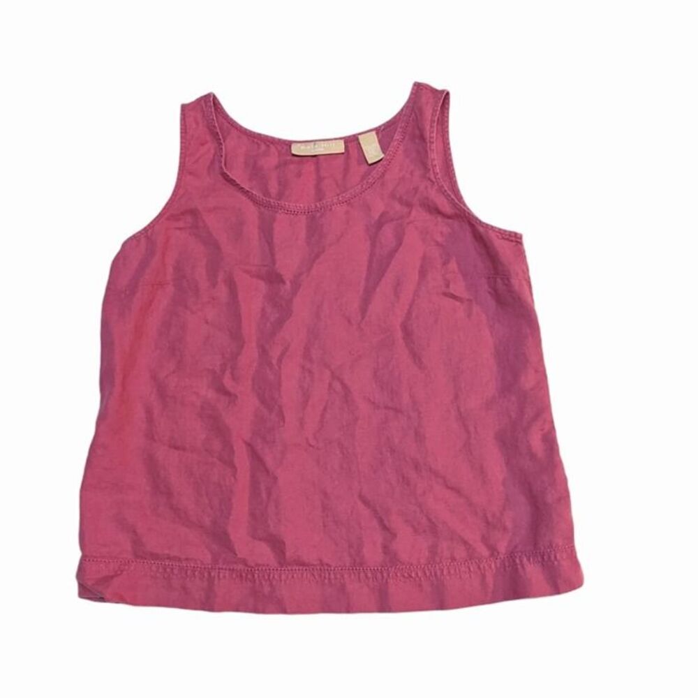Kate Hill Women's Petite Linen Rose Top M
